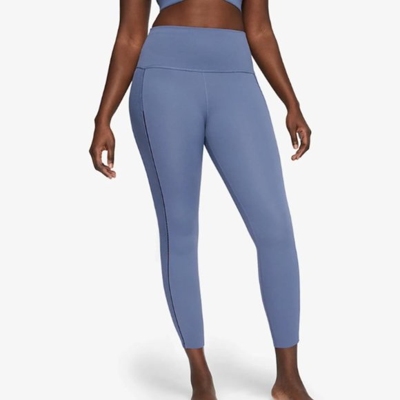 Nike Yoga Luxe Women's Infinalon Ribbed 7/8 Leggings - Picture 1 of 4